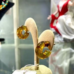 Amber Gemstone Earrings